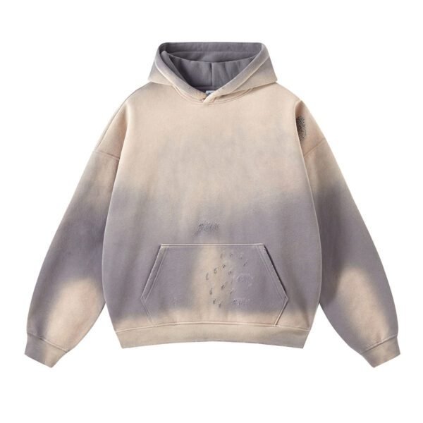 Acid Wash Hoodie Custom Oversized Plain Acid Vintage Washed Heavyweight Hoodie Men Wholesale Acid Wash Pullover Hoodies Men's Acid Wash Oversized Pullover Hoodie