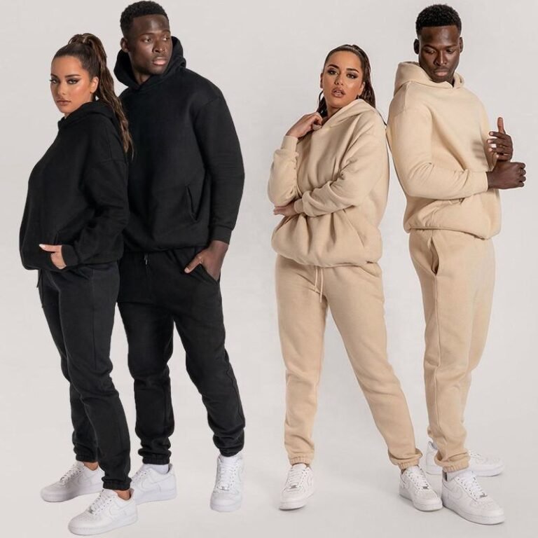 Custom streetwear hoodie and jogger set manufacturer