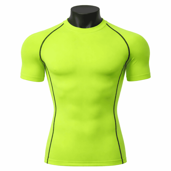 Men’s Compression T-Shirt Quick Dry Breathable Gym Fitness Tight Shirt Athletic Running Sportswear High Visibility Activewear Men's Compression T-Shirt – Quick Dry Breathable