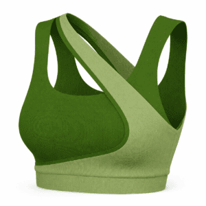 Custom Green Sports Bra - Moisture-Wicking Fitness & Gym Crop Top