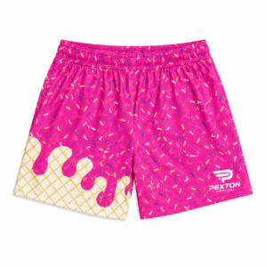 Custom Pink Drip Mesh Shorts