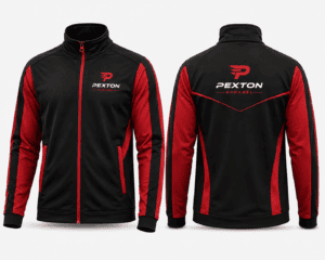 Custom Black & Red Track Jacket Custom Black & Red Track Jacket
