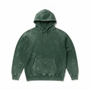 Custom Acid Wash Hoodie – Forest Green Green acid wash hoodie