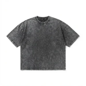 Custom Acid Wash T-Shirt – Grey Boxy Grey acid wash boxy t-shirt