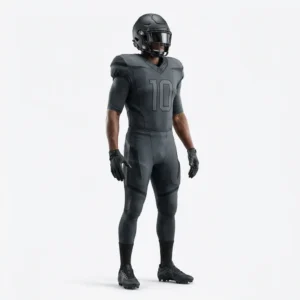 Custom American Football Uniform – Charcoal Grey Tonal Charcoal grey tonal American football uniform