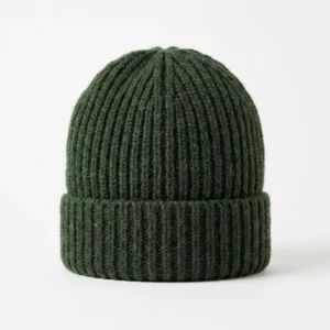Custom Beanie – Forest Green Rib Forest green rib knit beanie