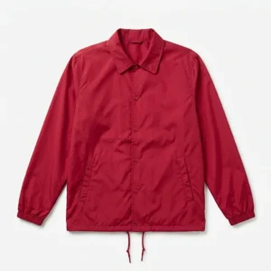 Custom Coach Jacket – Red Nylon Red nylon coach jacket