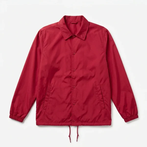 Custom Coach Jacket – Red Nylon Red nylon coach jacket