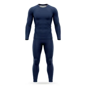 Navy long sleeve compression set