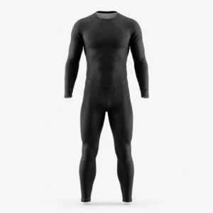 Black long sleeve compression top and tights