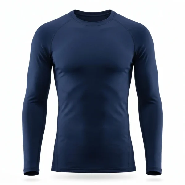 Custom Compression Shirt – Navy Long Sleeve Navy long sleeve compression shirt