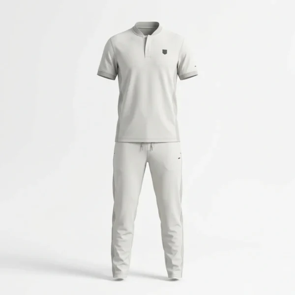 Custom Cricket Uniform – White Short Sleeve White short sleeve cricket uniform
