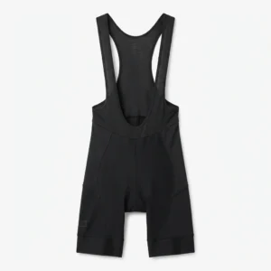 Custom Cycling Bib Shorts – Black Classic Bib Black cycling bib shorts with mesh straps