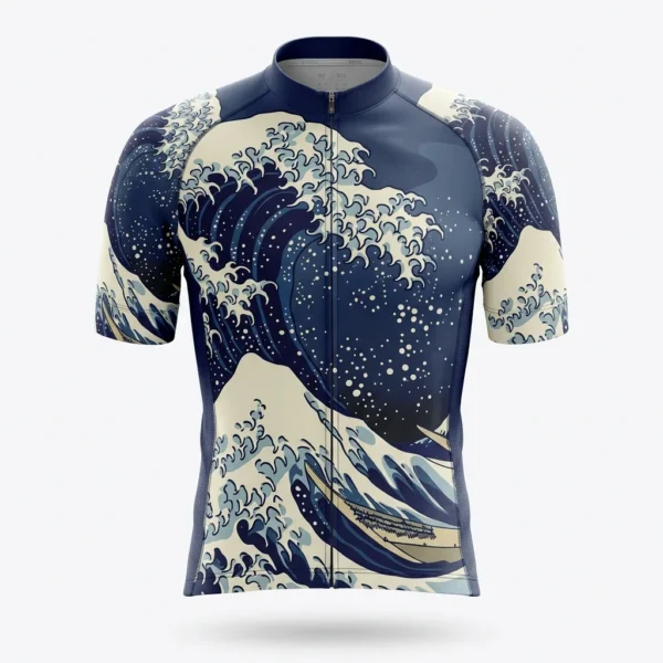 Custom Cycling Jersey – Great Wave Japanese great wave print cycling jersey