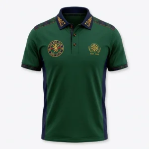 Green heritage darts club polo shirt
