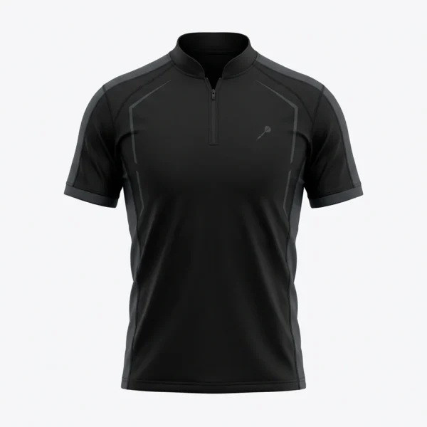Custom Dart Jersey – Black Minimal Quarter Zip Black minimal quarter zip dart shirt