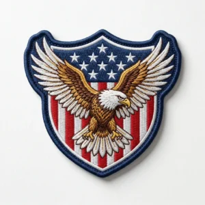 Custom Embroidered Patch – American Eagle Shield American eagle stars and stripes shield embroidered patch
