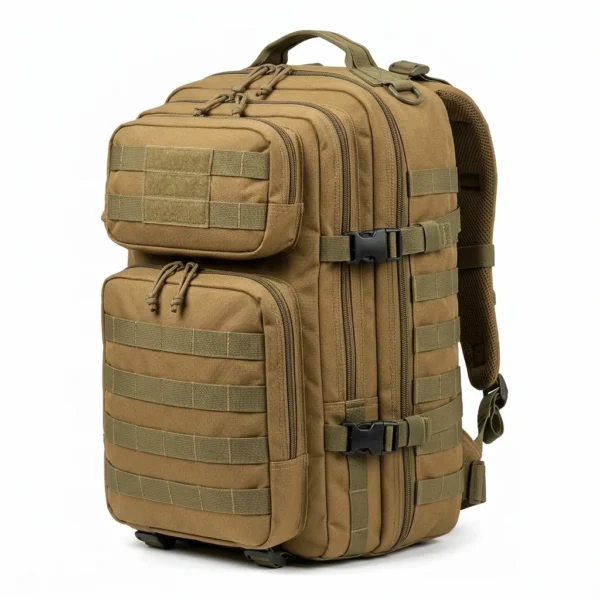 Coyote tan tactical MOLLE backpack