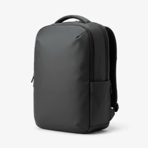 Minimal black everyday backpack