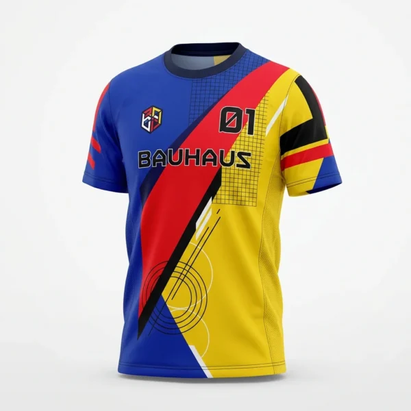 Bauhaus colour block esports jersey