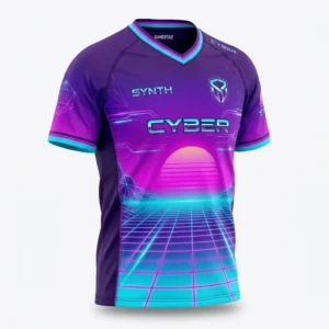 Synthwave cyber esports jersey