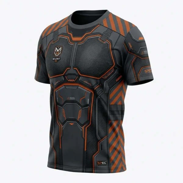 Custom Esports Jersey – Tech Armour Orange Charcoal and orange tech armour esports jersey