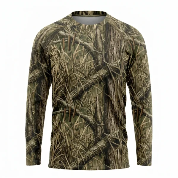 Custom Fishing Jersey – Marsh Grass Camo Marsh grass camo long sleeve fishing shirt