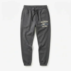 Charcoal joggers with embroidered logo