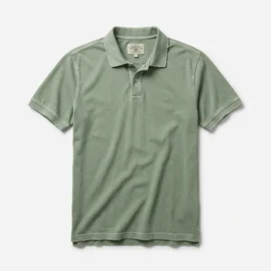 Custom Golf Apparel – Sage Pique Polo Sage green pique golf polo