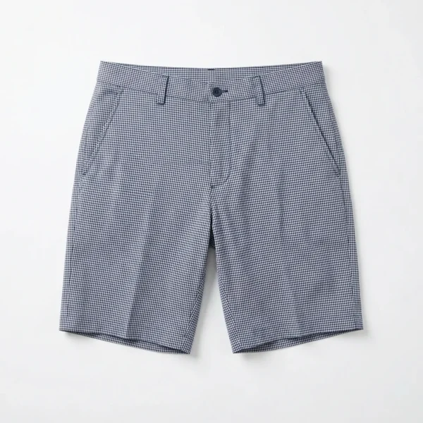 Custom Golf Apparel – Navy Check Golf Shorts Navy mini check golf shorts