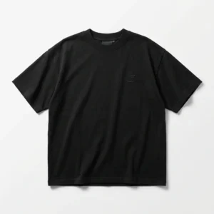 Black heavyweight boxy fit t-shirt