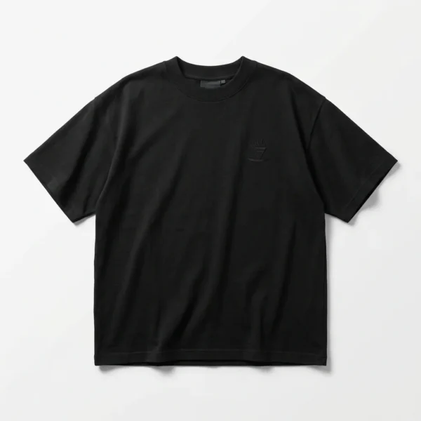 Black heavyweight boxy fit t-shirt