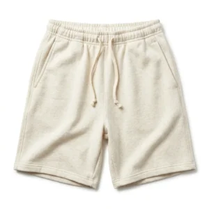 Custom Gym Shorts – Oatmeal Fleece Oatmeal cream fleece sweat shorts