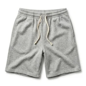 Custom Gym Shorts – Heather Grey Fleece Heather grey fleece gym shorts