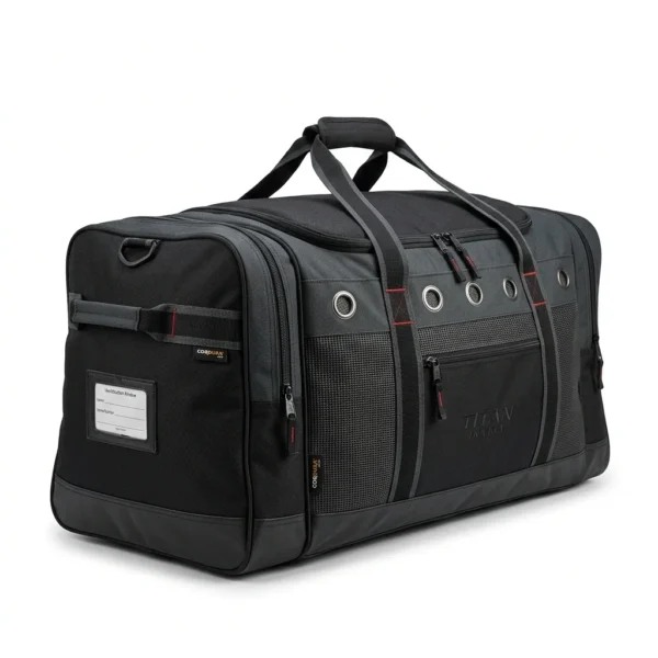 Custom Hockey Equipment Bag – Black Vented Bag Black vented hockey equipment bag