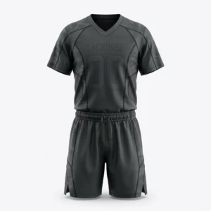 Custom Lacrosse Uniform – Blackout Tonal All black tonal lacrosse uniform