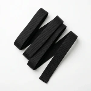 Custom Martial Arts Belt – Zigzag Folded Black Belt Zigzag folded black cotton belt