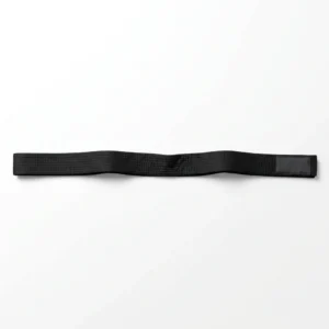 Custom Martial Arts Belt – Flat Black Belt Plain black belt laid flat