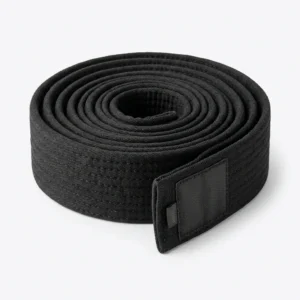 Custom Martial Arts Belt – Coiled Black Belt Coiled black martial arts belt