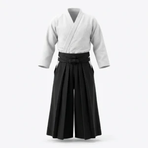 Custom Martial Arts Uniform – Aikido Gi with Black Hakama White aikido gi with black hakama