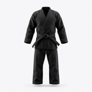Custom Karate Uniform – Black Gi Black karate gi with black belt