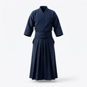 Custom Martial Arts Uniform – Navy Kendo Hakama Set Navy kendo jacket with hakama