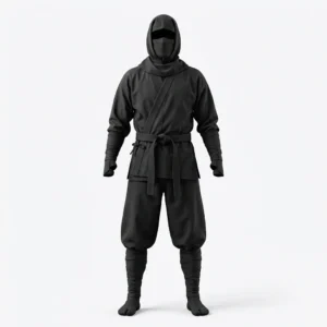 Custom Martial Arts Uniform – Black Ninja Uniform Black ninja uniform with hood