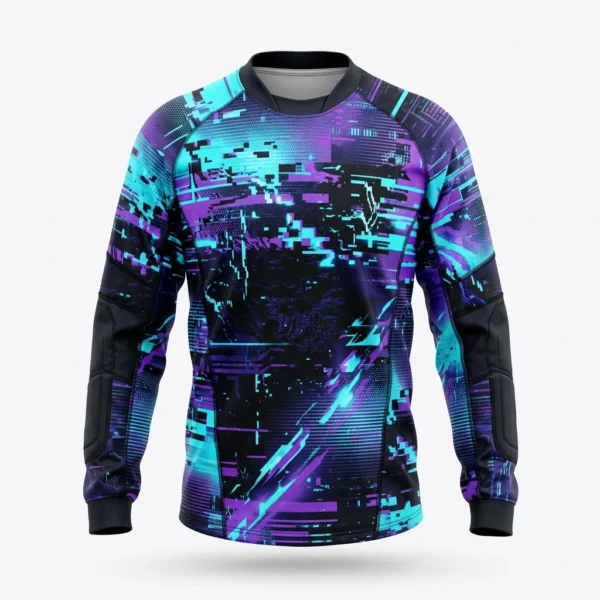 Cyber glitch print paintball jersey