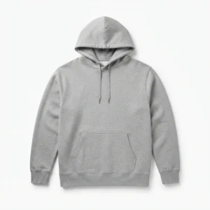Plain heather grey hoodie