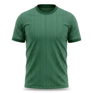 Green pinstripe soccer jersey