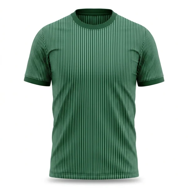 Custom Soccer Jersey – Green Pinstripe Green pinstripe soccer jersey
