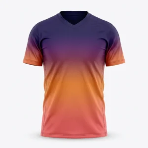 Custom Soccer Jersey – Purple to Coral Fade Purple to coral gradient soccer jersey