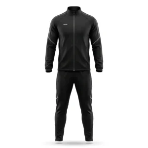 Black soccer tracksuit