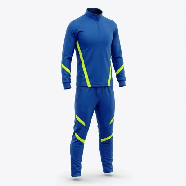 Royal blue and volt training tracksuit